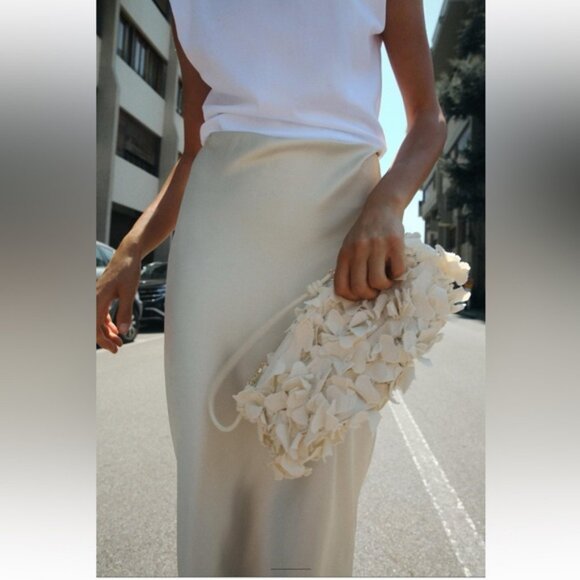 ZARA FLORAL CLUTCH BAG